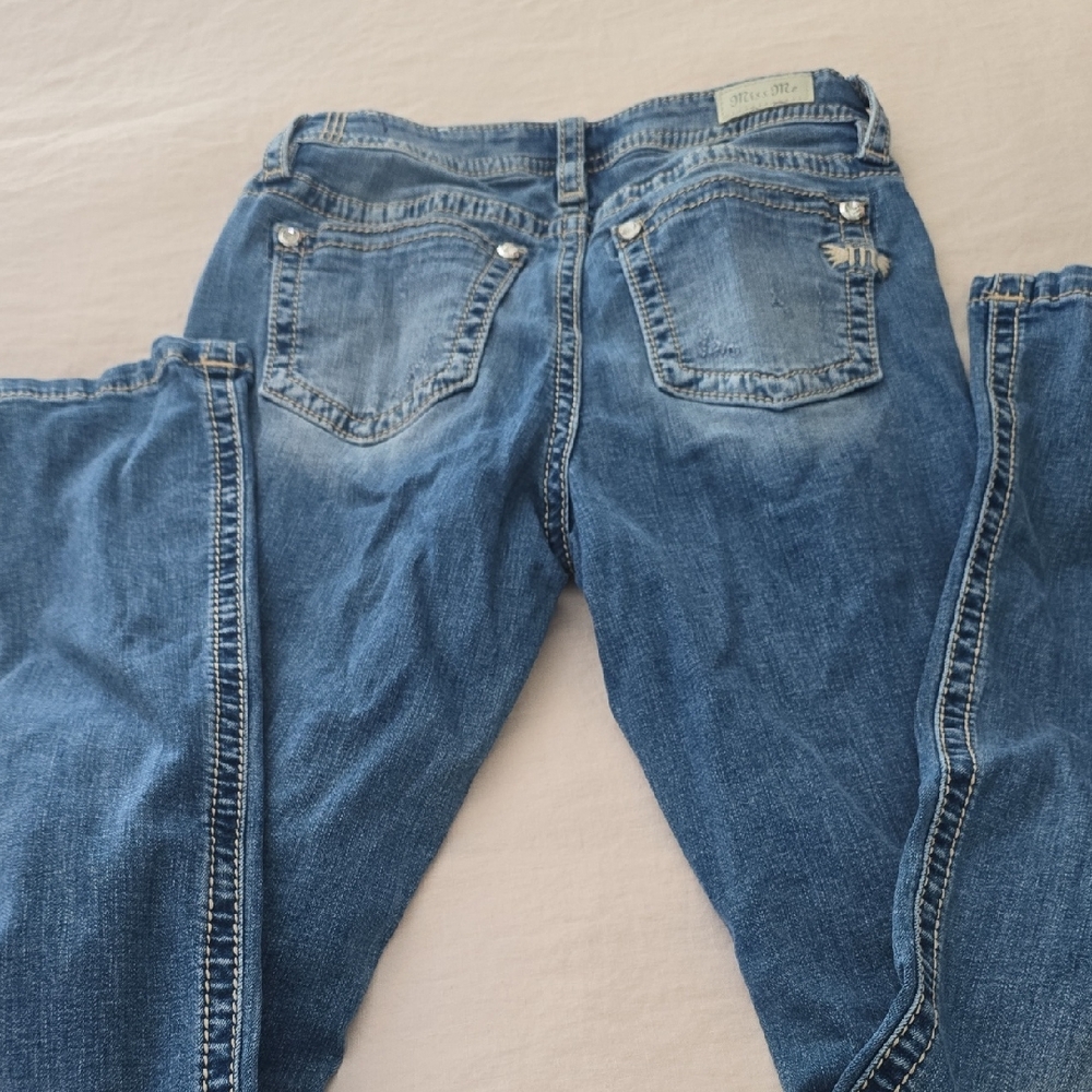 Miss Me Classic Blue Straight Leg Jeans
